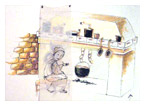 The Ethnographic museum in Pinerolo - The kitchen